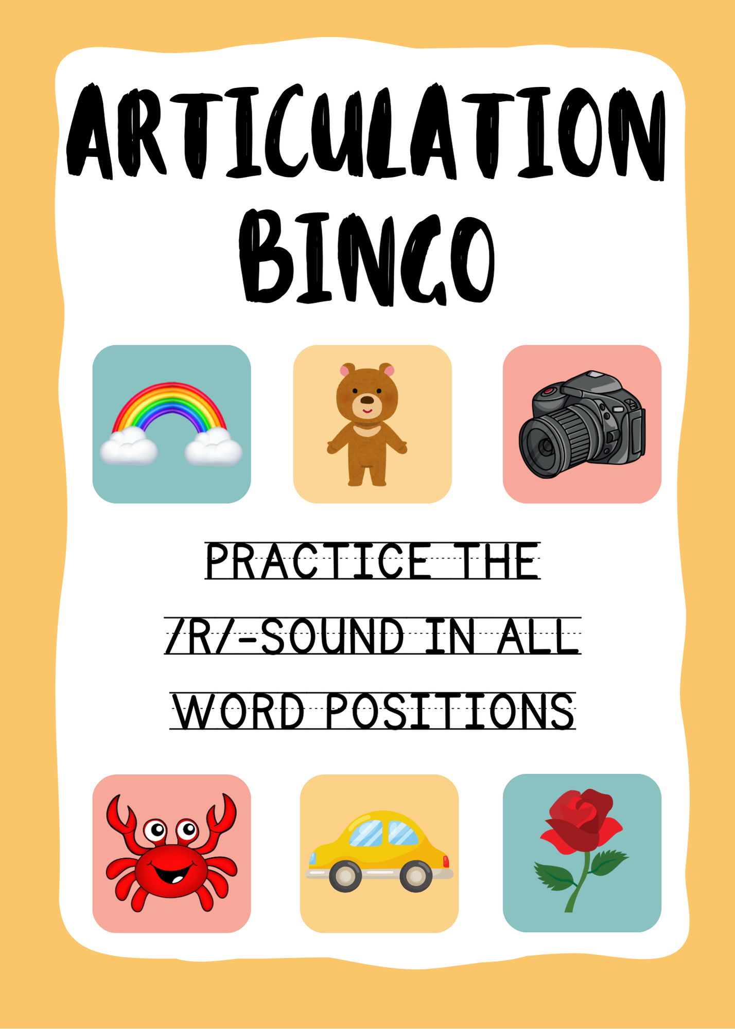 Articulation Bingo (/r/-sound)
