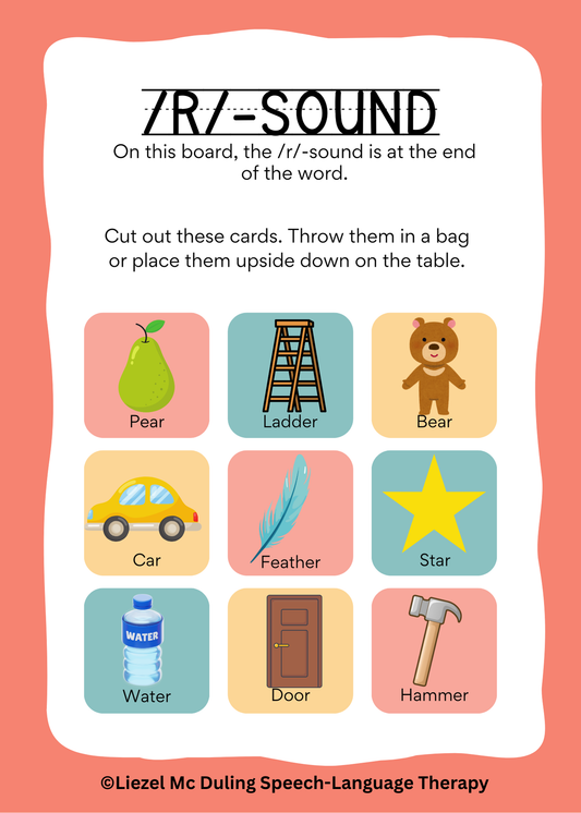 Articulation Bingo (/r/-sound)