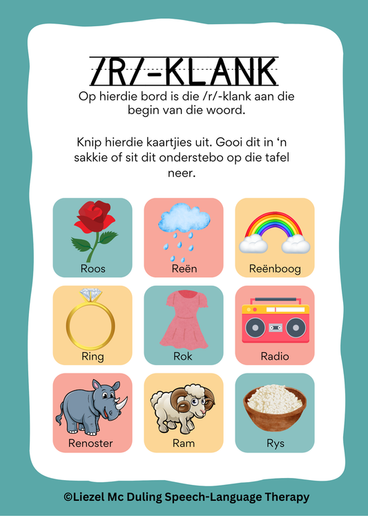 Artikulasie Bingo (/r/-klank)