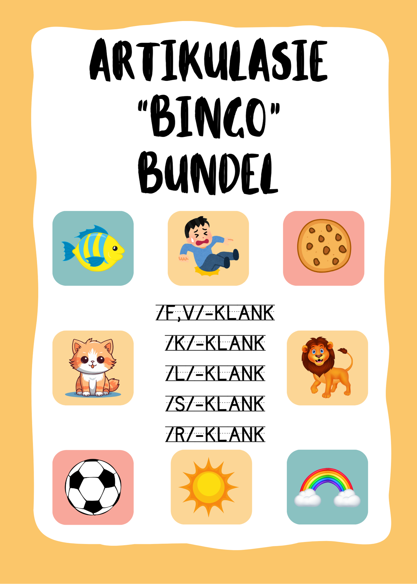 Artikulasie Bingo Bundel