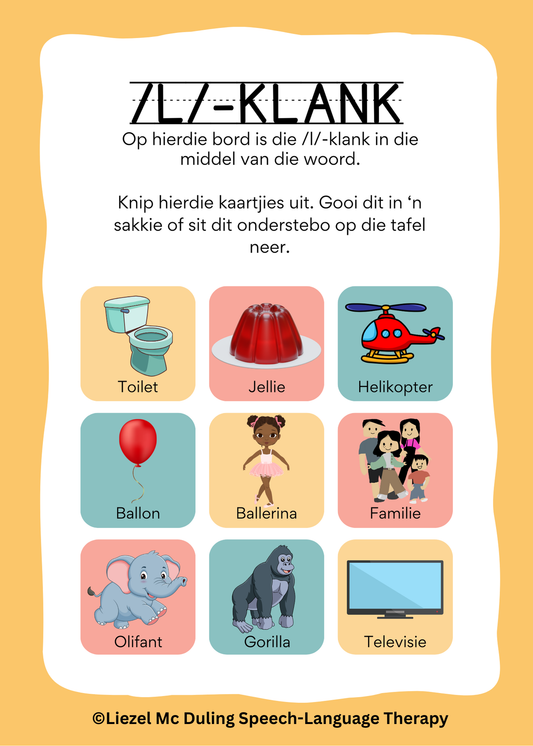 Artikulasie Bingo (l-klank)