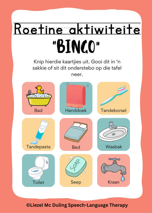 Bingo Afrikaans (2-4 jaar)