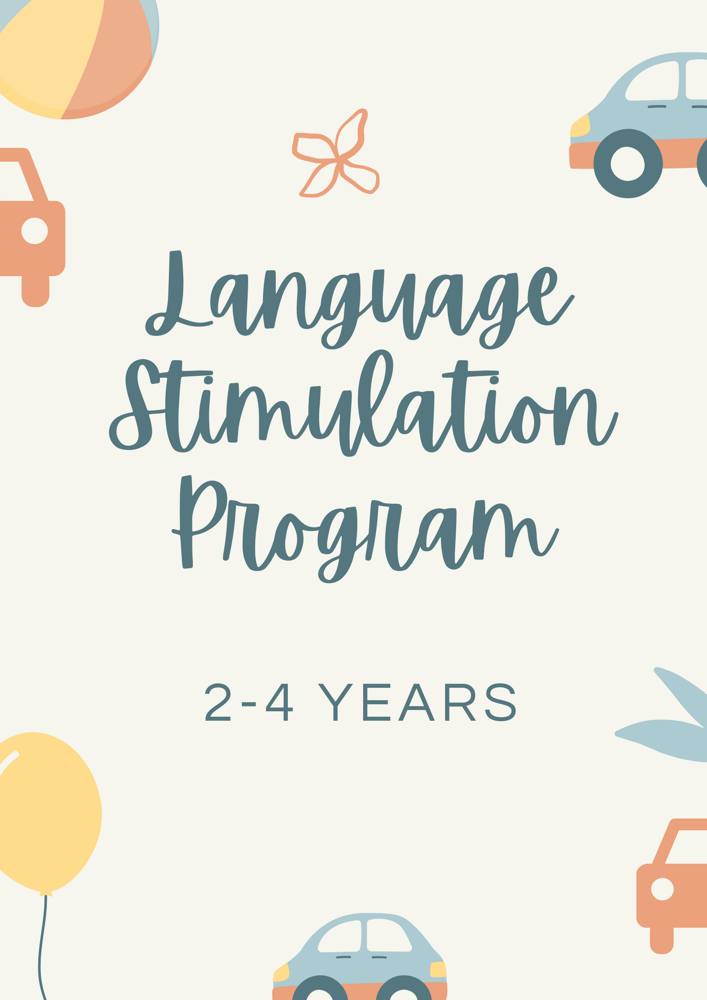 Language Stimulation Program English (2-4 years)
