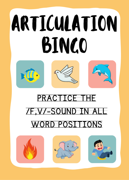 Articulation Bingo (/f,v/-sound)
