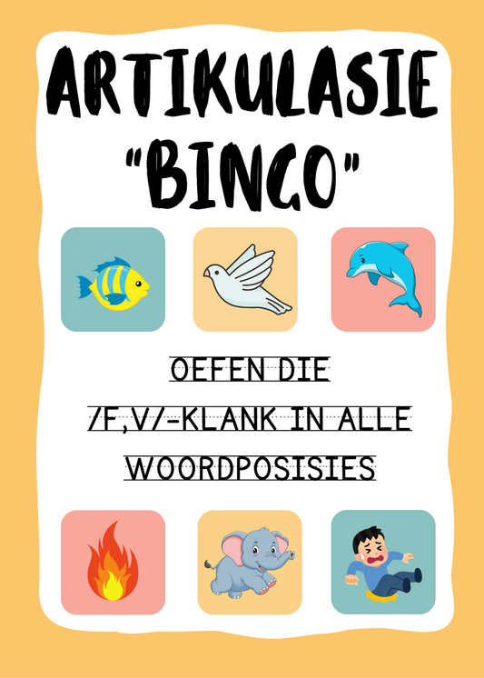 Artikulasie Bingo (f,v-klank)