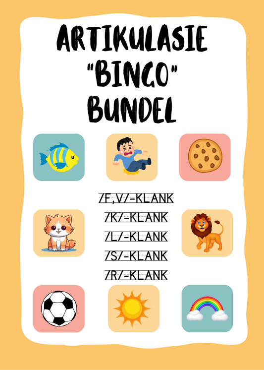 Artikulasie Bingo Bundel
